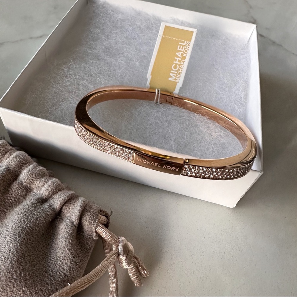 Michael Kors Rose Gold Bangle Bracelet